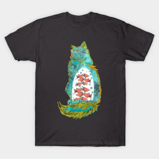 Fish in the Belly of a Blue Cat T-Shirt